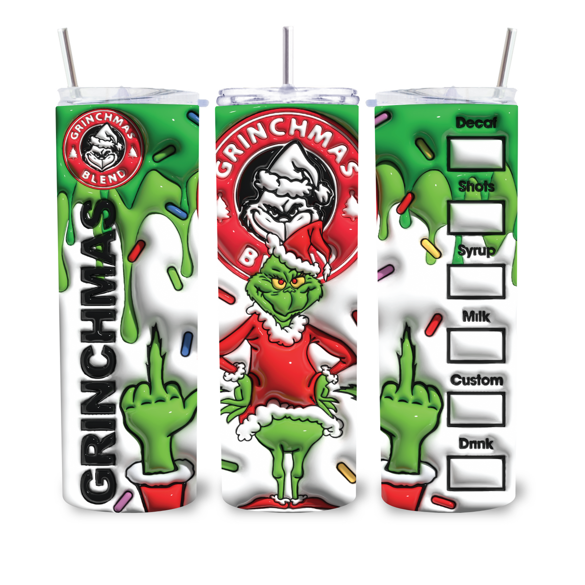 Grinchmas Blend 20oz Skinny tumbler