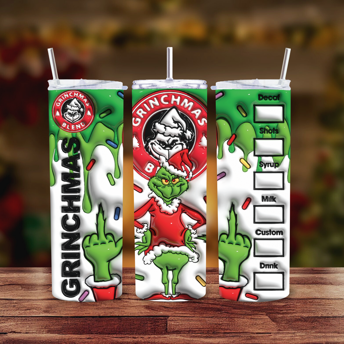 Grinchmas Blend 20oz Skinny tumbler