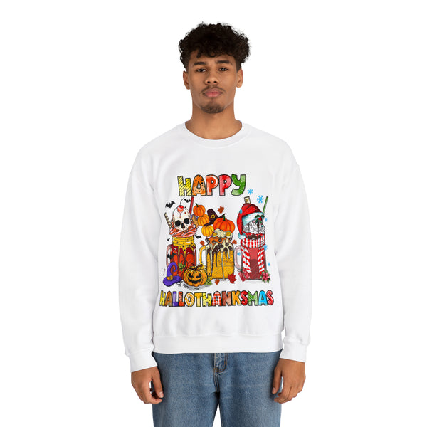 Happy Hallothanksmas Unisex Heavy Blend™ Crewneck Sweatshirt