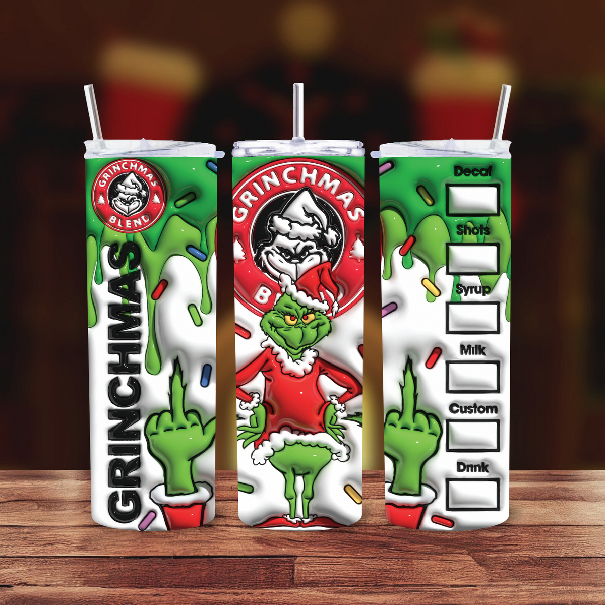 Grinchmas Blend 20oz Skinny tumbler