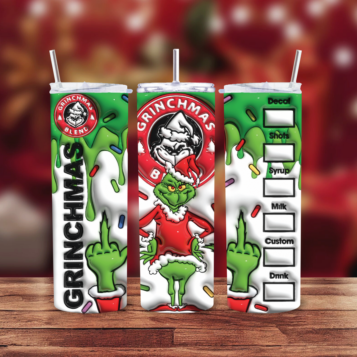 Grinchmas Blend 20oz Skinny tumbler