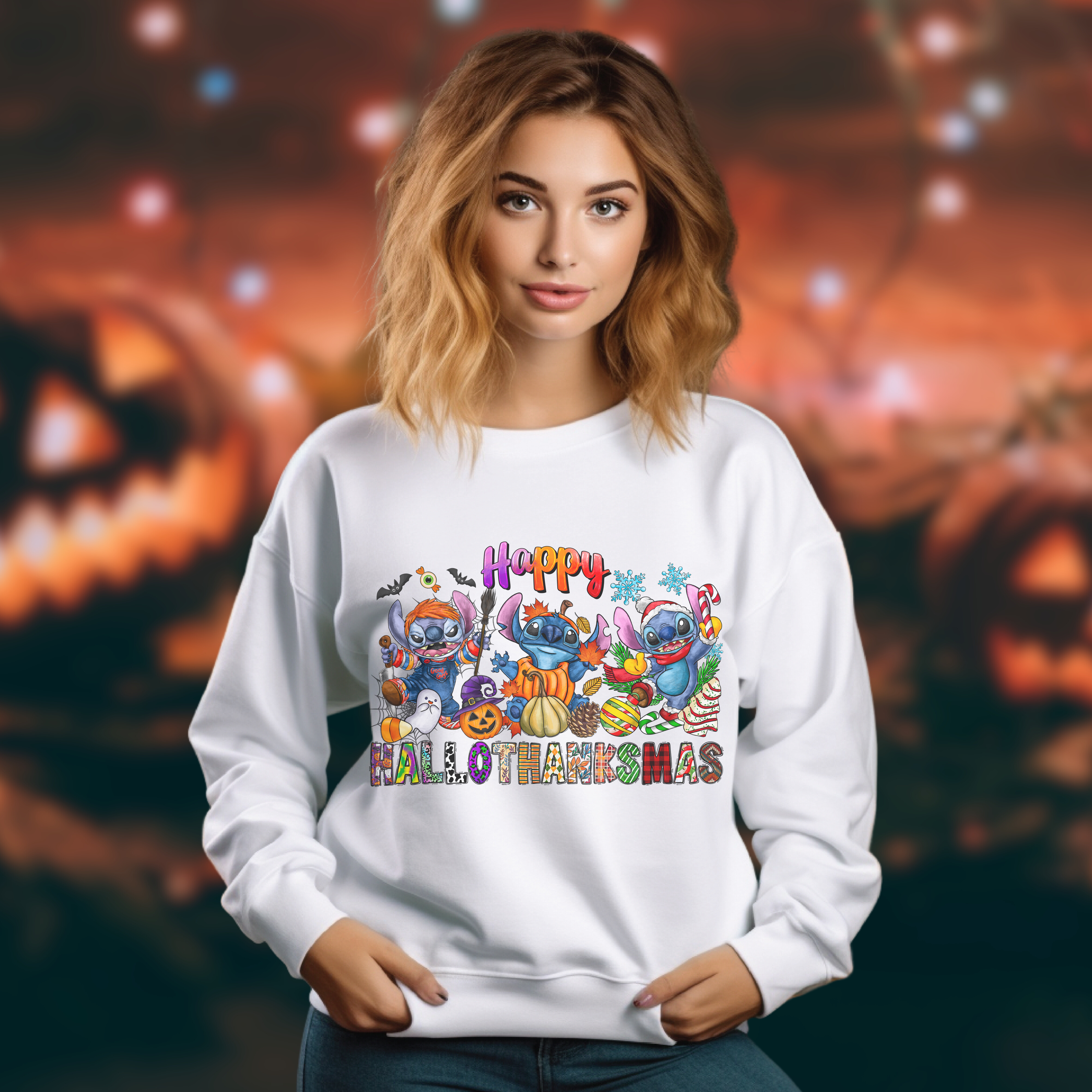 Happy Hallowthankmas Sweater V3