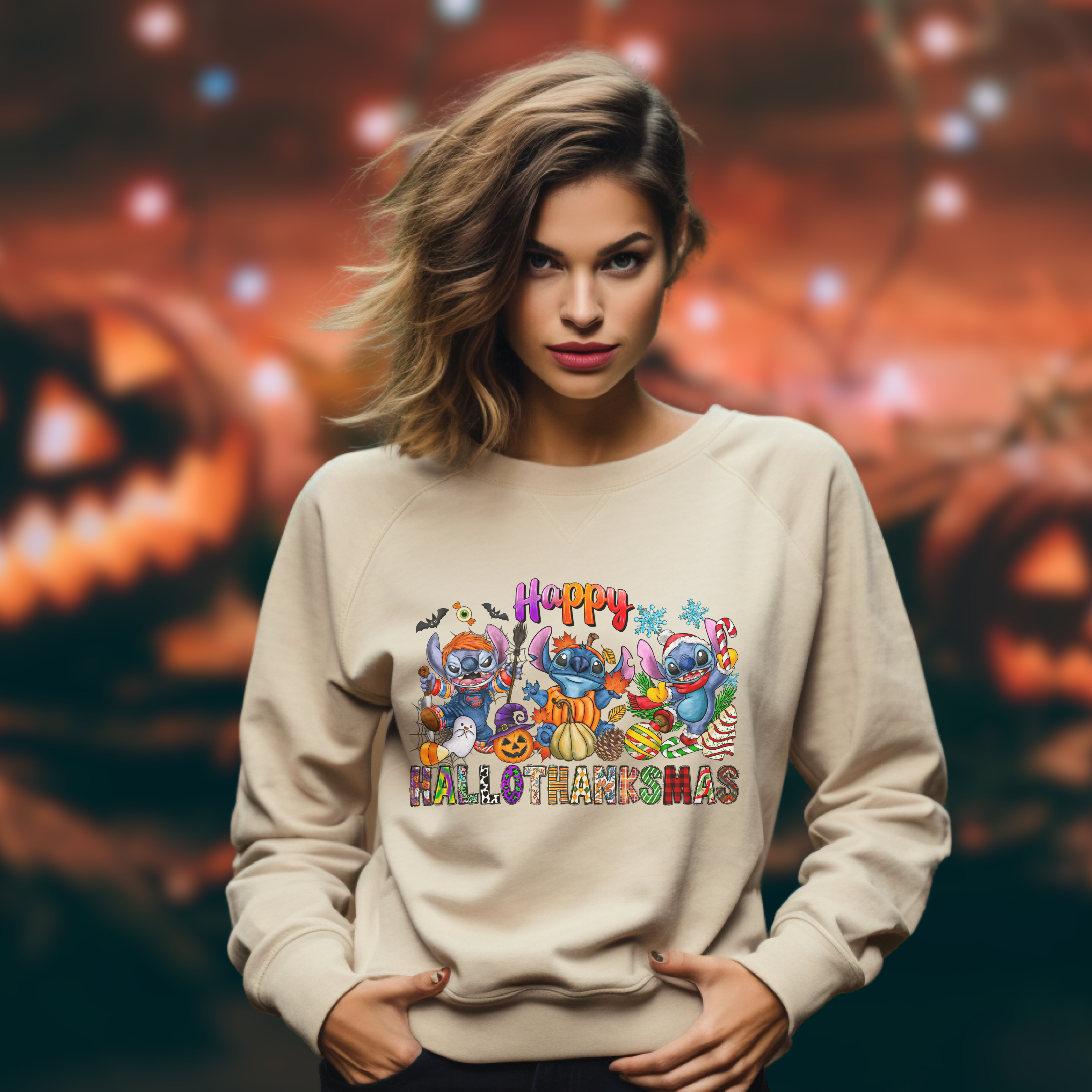 Happy Hallowthankmas Sweater V3