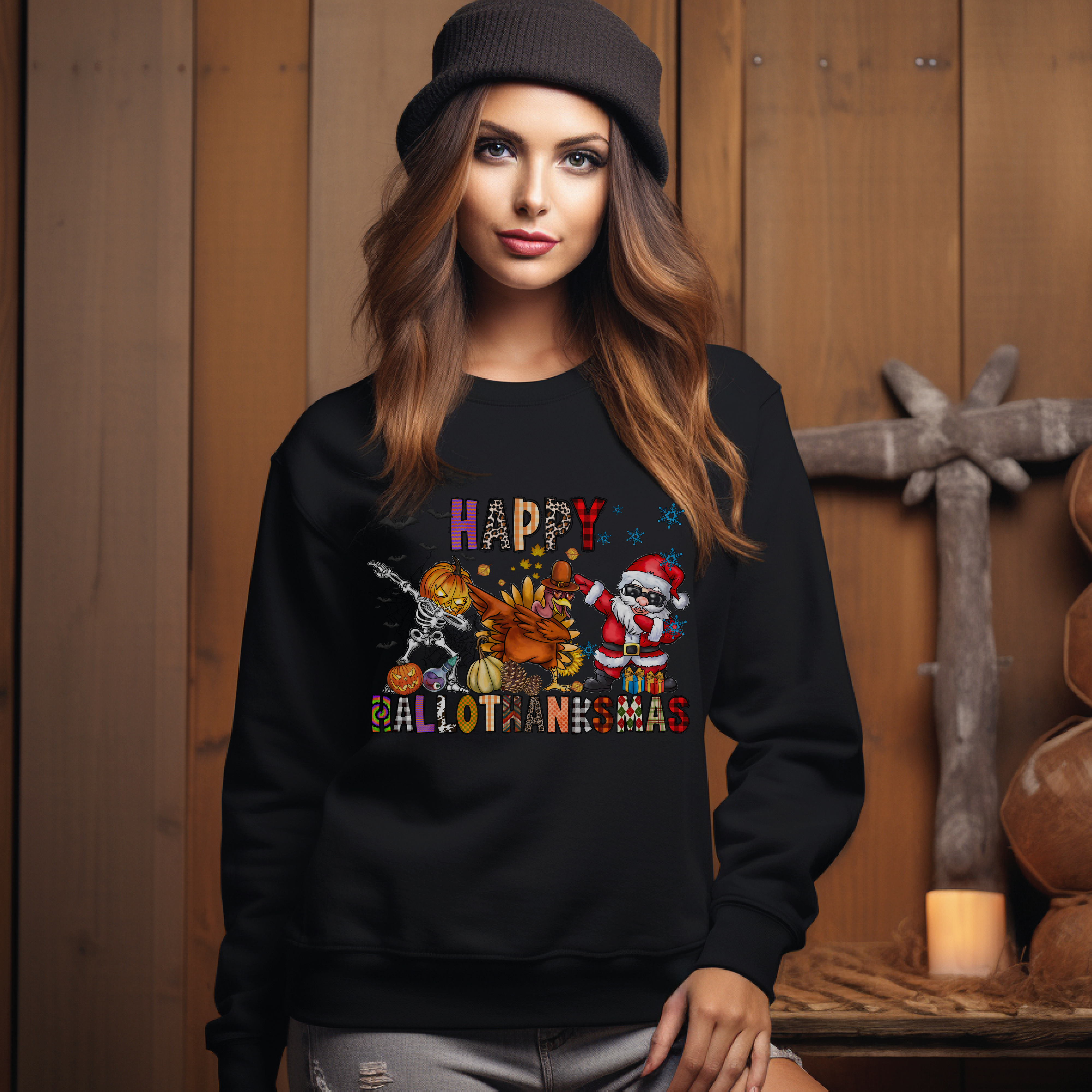 Happy Hallowthankmas Sweater V2