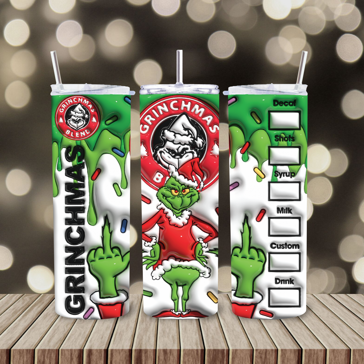 Grinchmas Blend 20oz Skinny tumbler